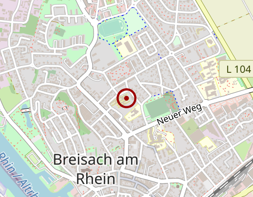 Karte: Evang. Stadtmission Freiburg Seniorenpflegeheim Breisach Tagespflege