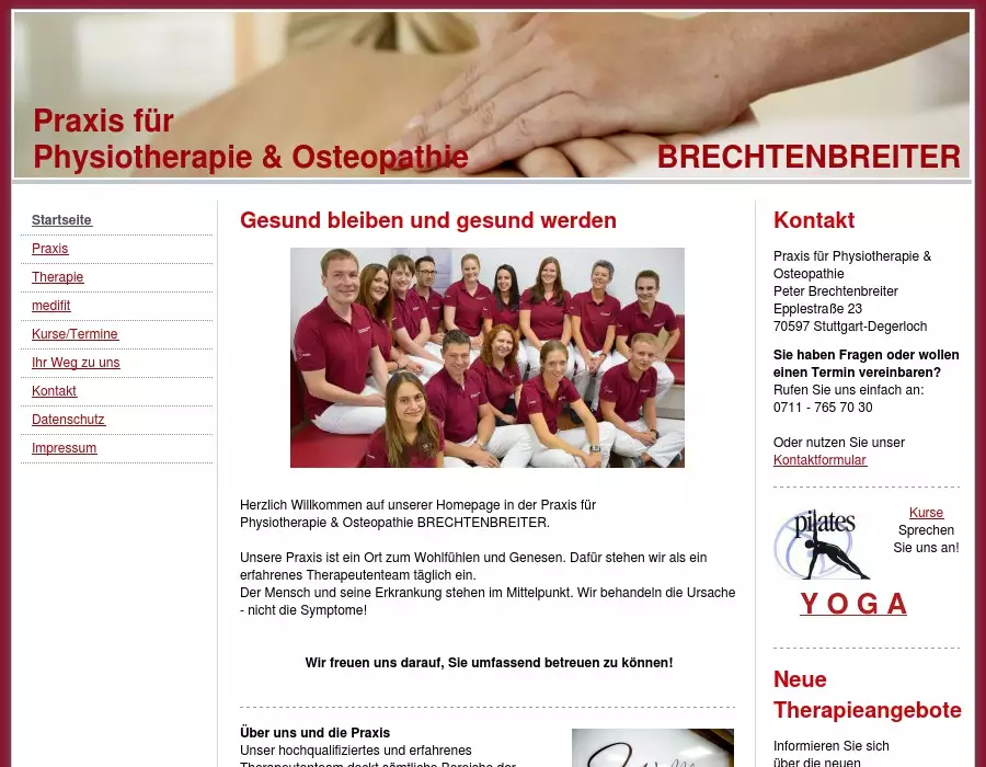 Brechtenbreiter Praxis F R Physiotherapie Osteopathie