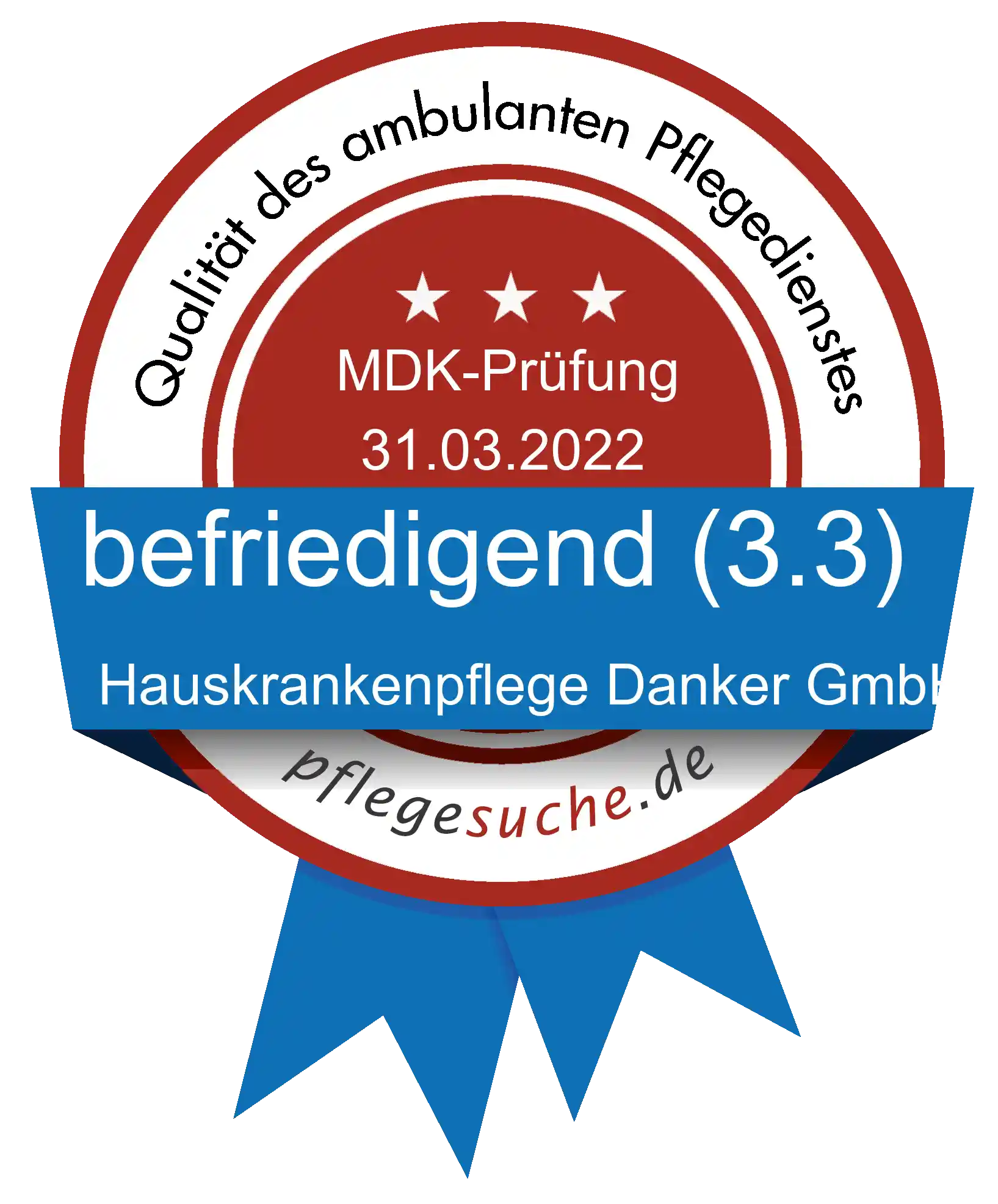 Siegel Benotung Hauskrankenpflege Danker GmbH