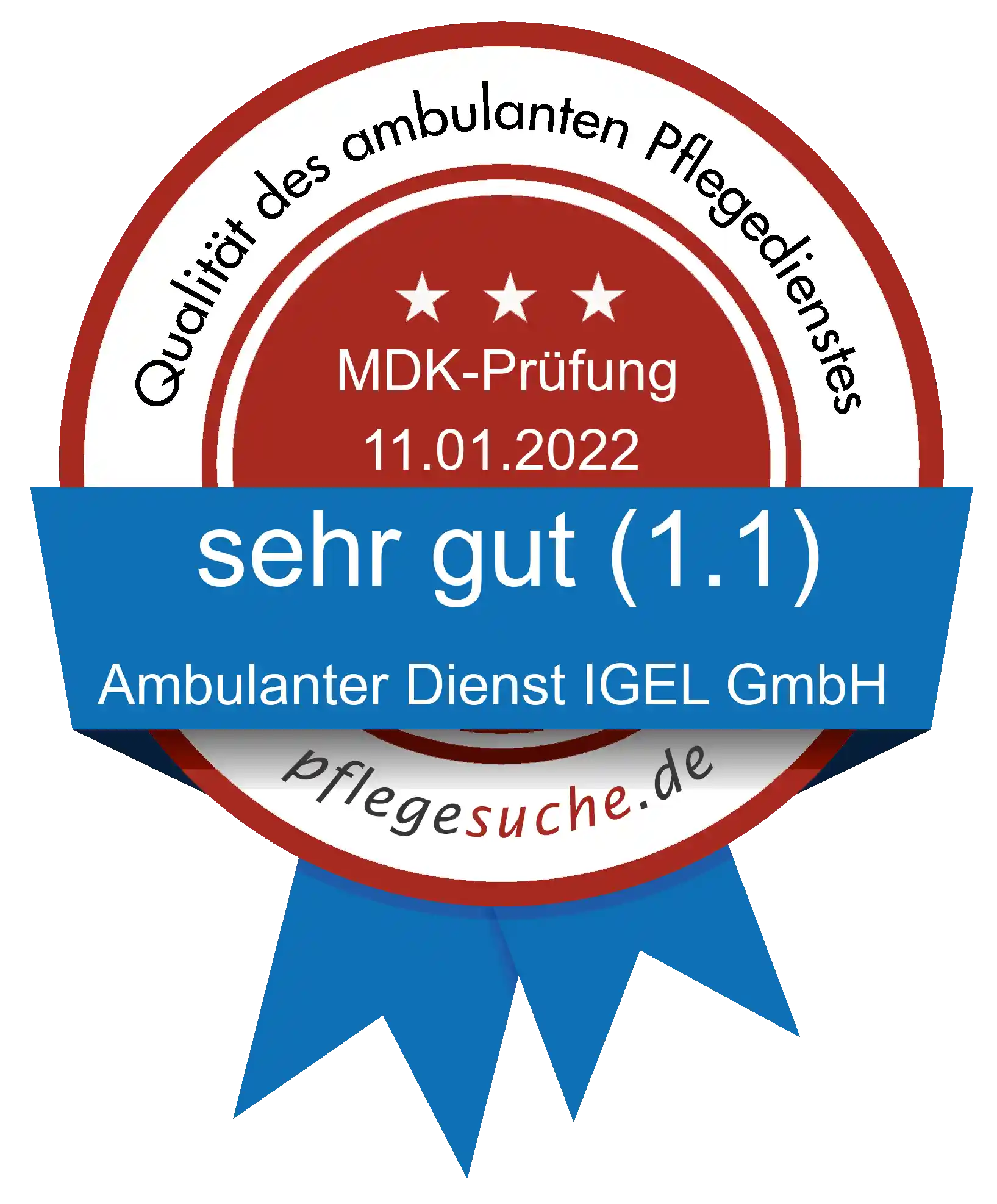 Siegel Benotung Ambulanter Dienst IGEL GmbH