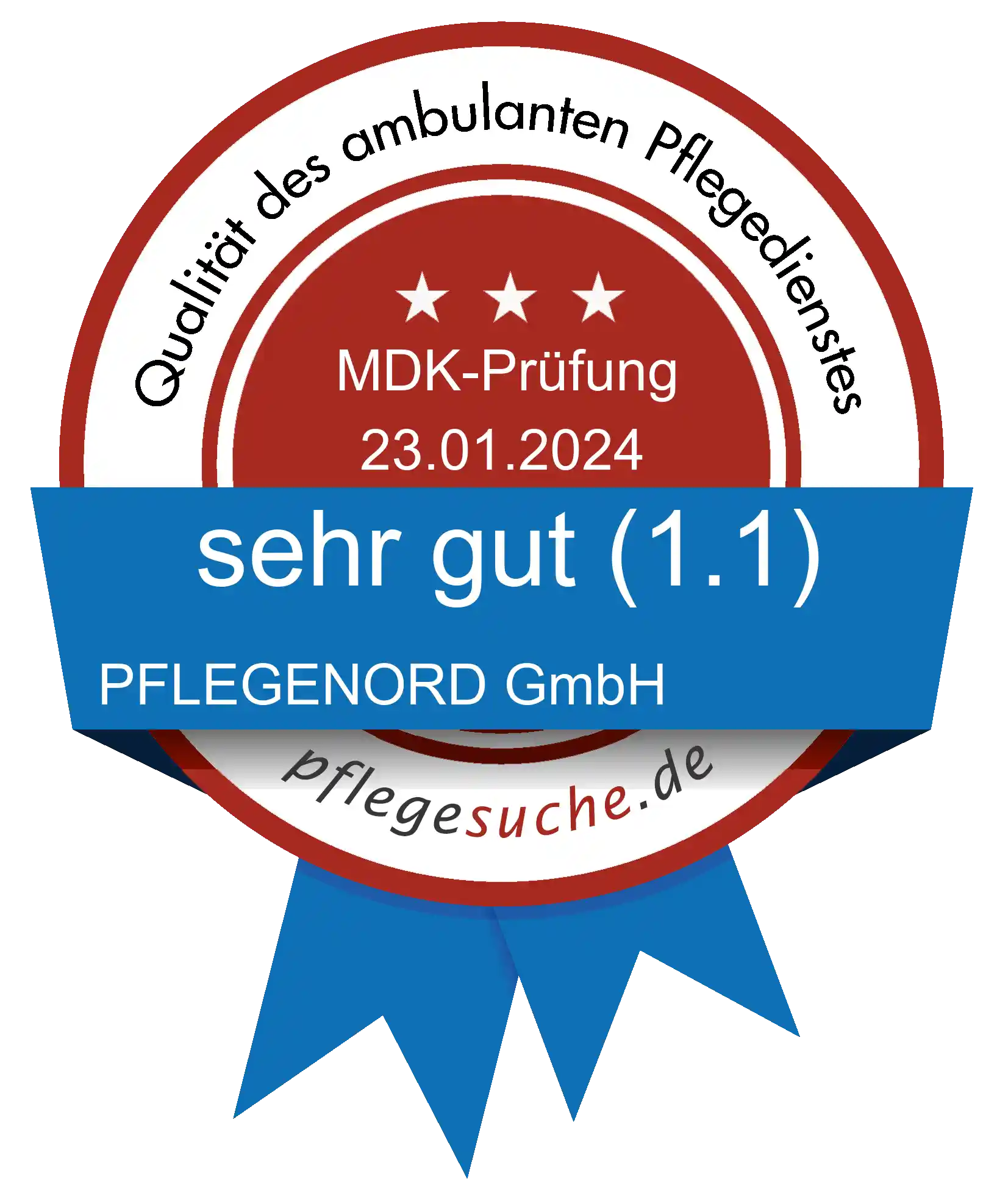 Siegel Benotung: PFLEGENORD GmbH