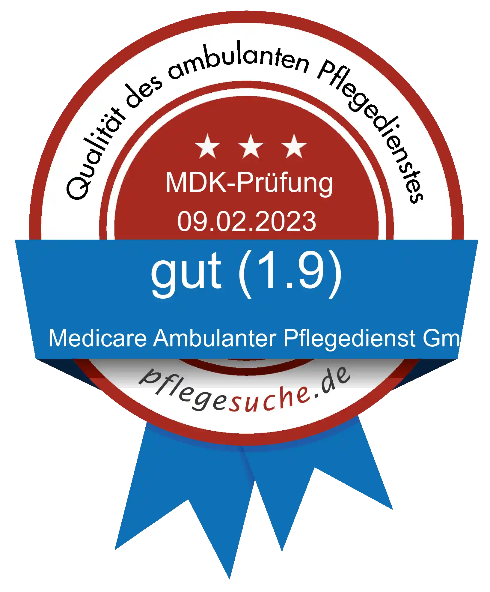 Siegel Benotung Medicare Ambulanter Pflegedienst GmbH