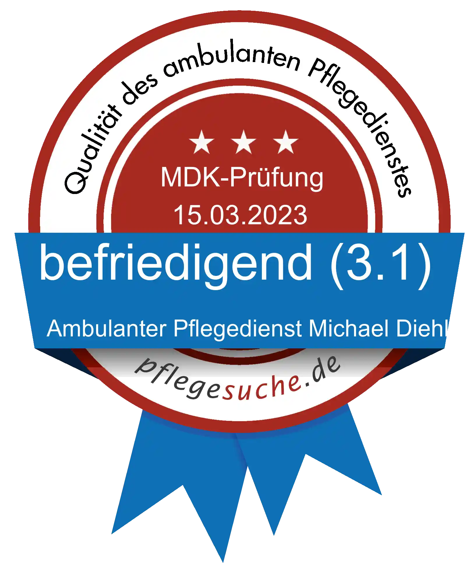 Siegel Benotung: Ambulanter Pflegedienst Michael Diehl