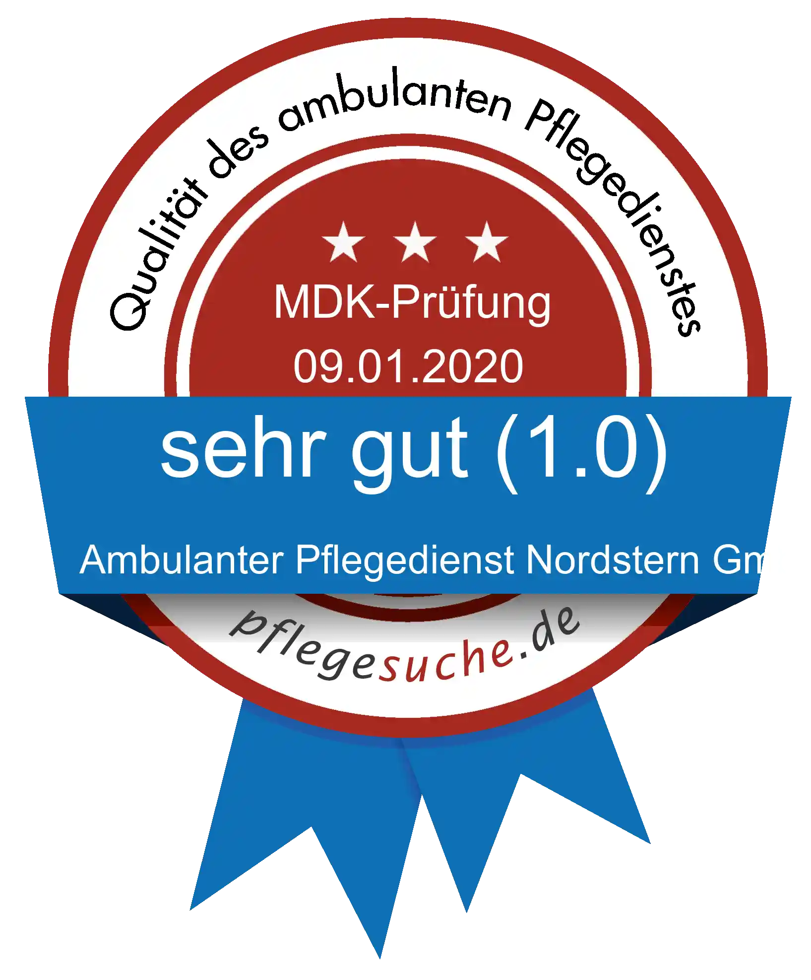 Siegel Benotung Ambulanter Pflegedienst Nordstern GmbH
