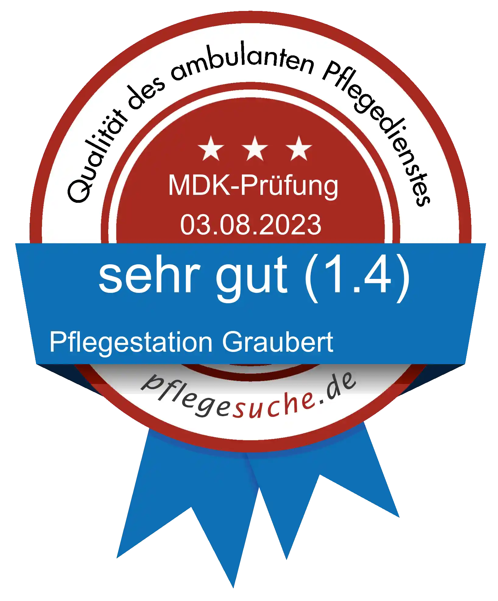 Siegel Benotung: Pflegestation Graubert