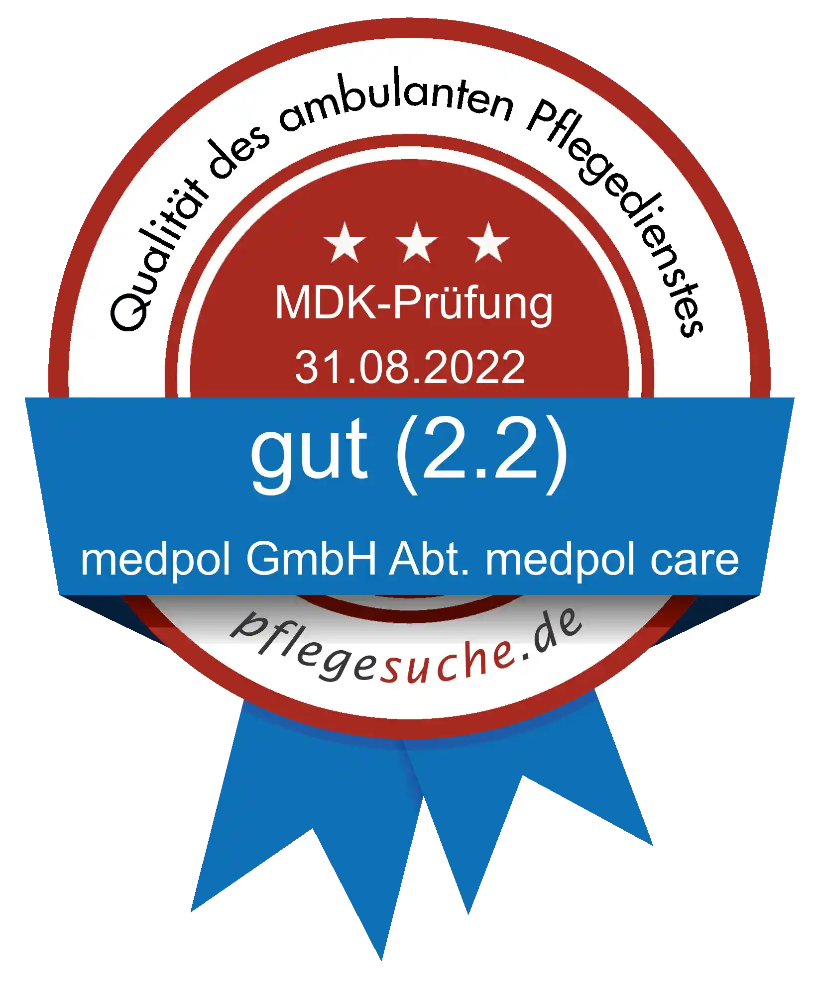 Siegel Benotung medpol GmbH Abt. medpol care