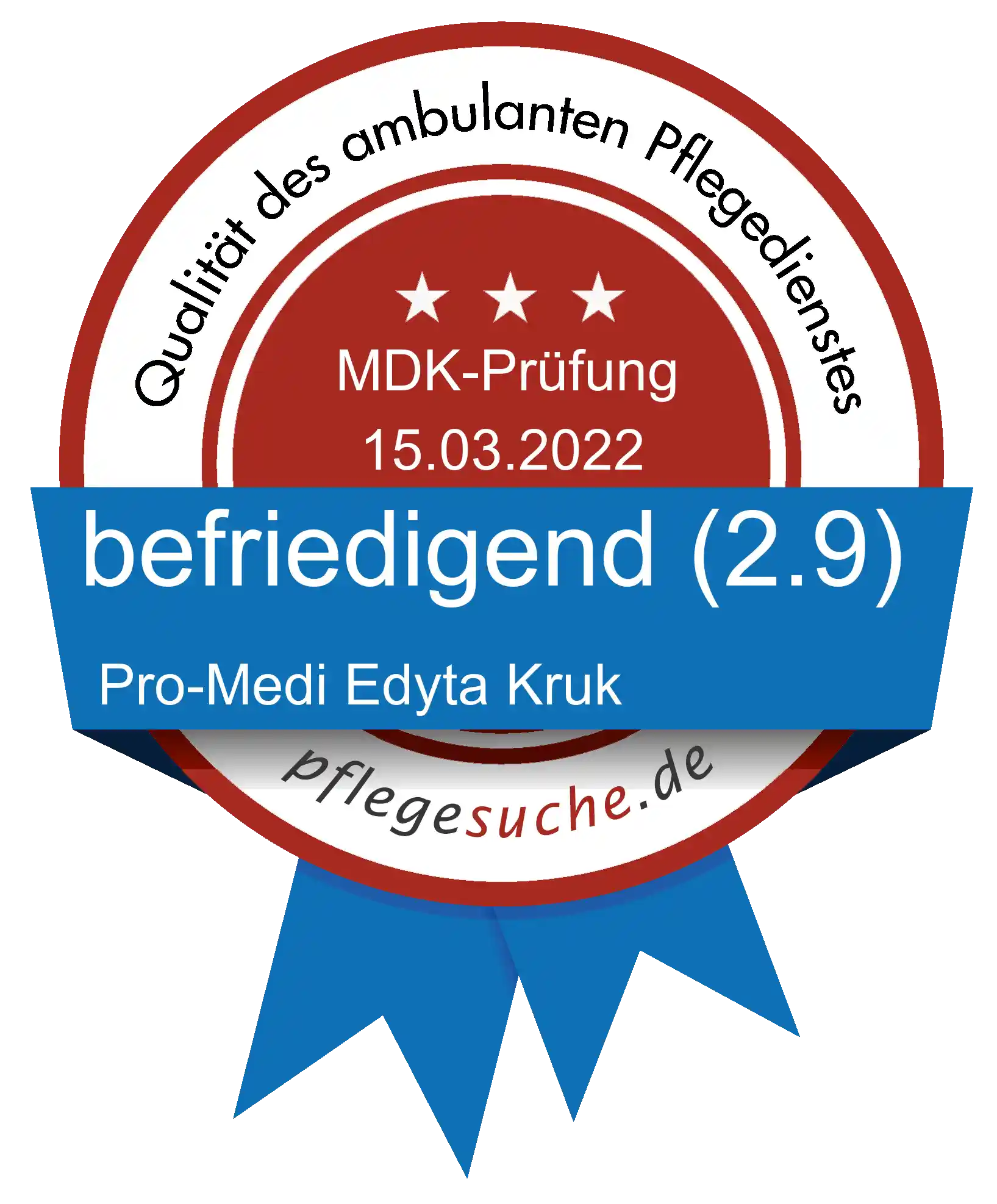 Siegel Benotung Pro-Medi Edyta Kruk