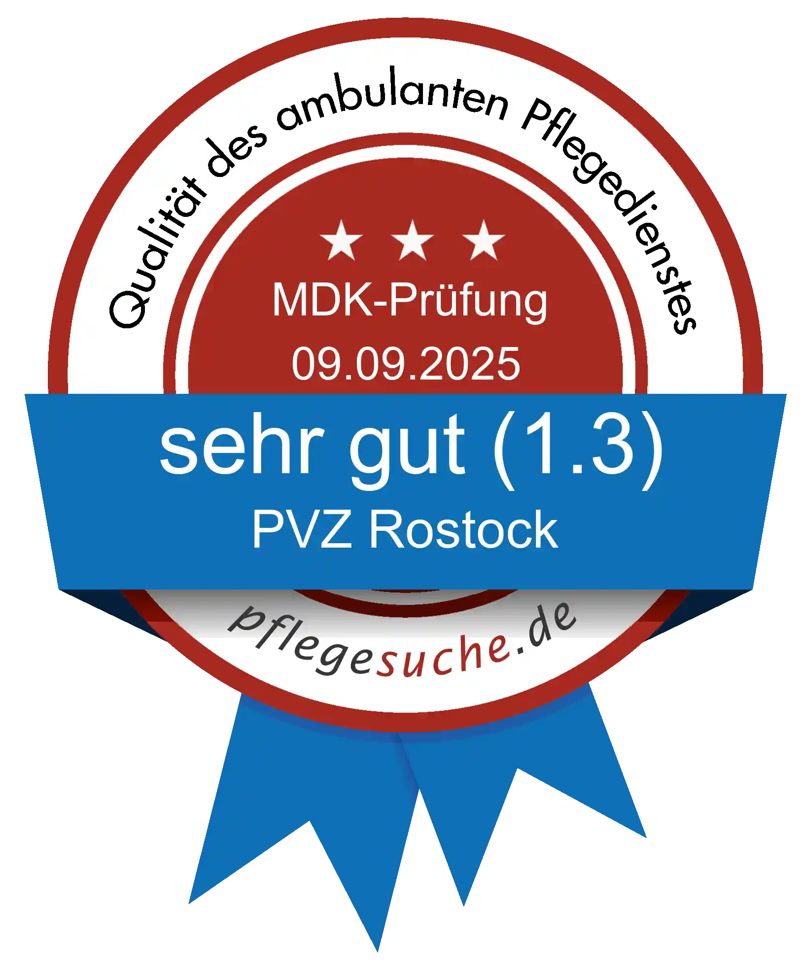 Siegel Benotung PVZ Rostock vom 2025-09-09
