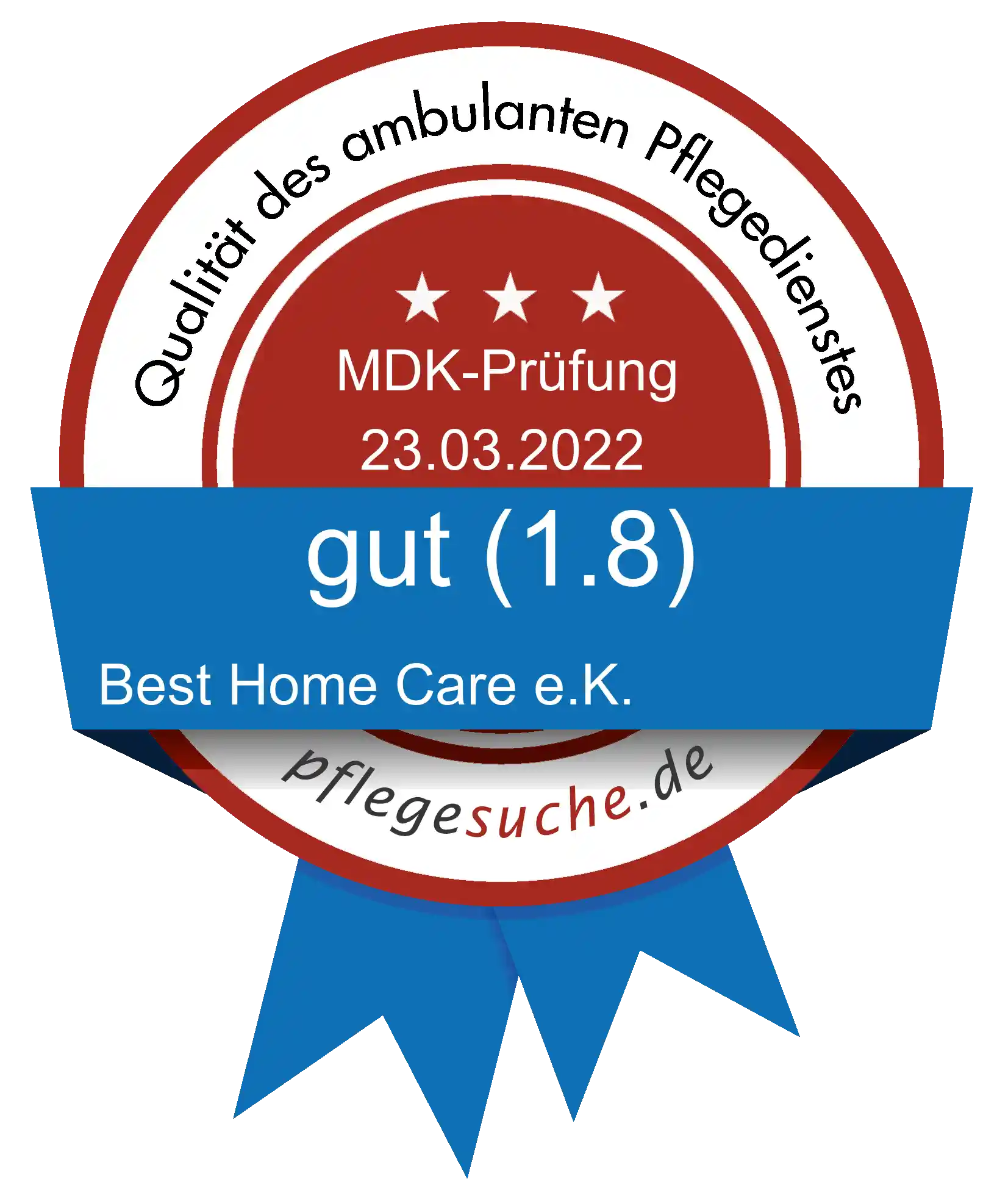 Siegel Benotung: Best Home Care e.K.