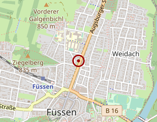 Karte: Krankengymnastik ProVita - Praxis für Physiotherapie der Fachklinik Enzensberg