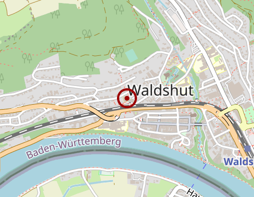 Karte: Ev. Diakonieverein Waldshut-Tiengen e.V. Matthias-Claudius-Haus