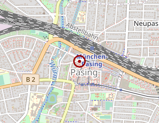 Karte: Pasinger Praxis für Logopädie; Wagner Neubert Messerli