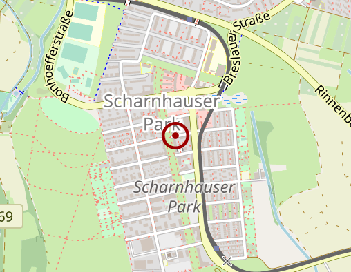 Karte: PHYSIOWACHE Scharnhauser Park
