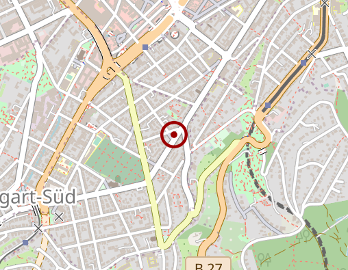 Karte: die Physiopraxis im Heusteigviertel