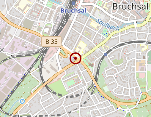 Karte: Caritas-Sozialstation Bruchsal