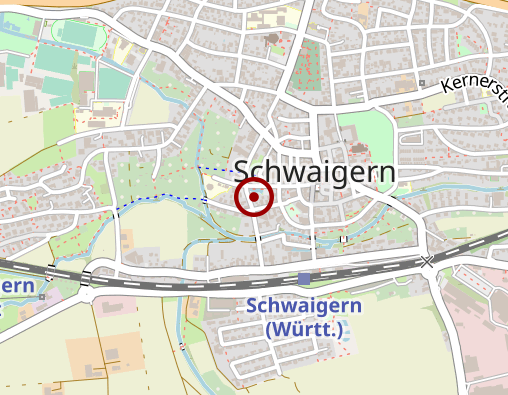 Karte: Betreuungsgruppe am Dienstag