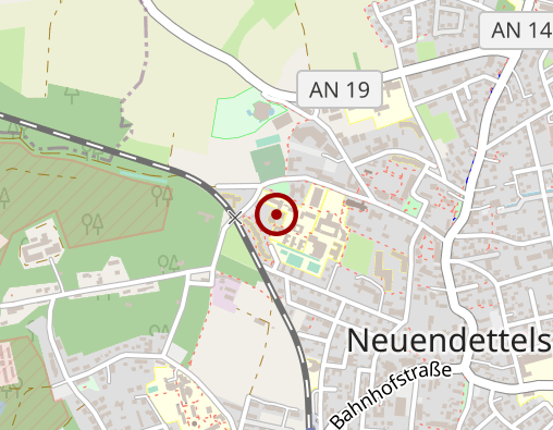 Karte: Tagespflege im Dekanat Windsbach