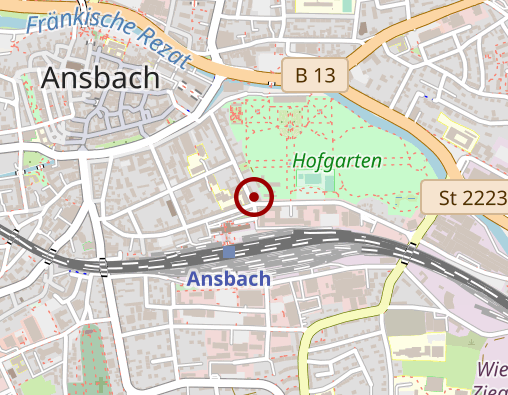 Karte: Ehe-, Familien- und Lebensberatungsstelle des Erzbistums Bamberg