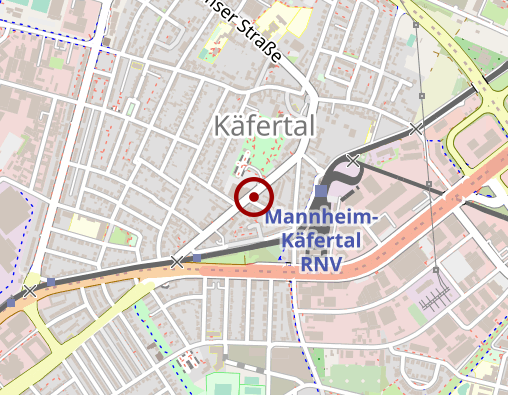 Karte: Medizinischer Pflegedienst Mannheim