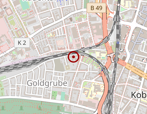 Karte: Sozialstation Kirche unterwegs Koblenz gGmbH