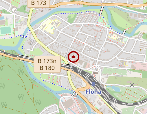 Karte: DRK Sozialstation Flöha und Umgebung