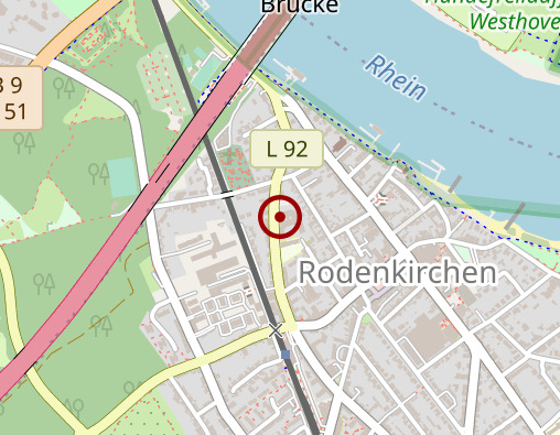 Karte: Caritas-Sozialstation Bayenthal / Rodenkirchen / Innenstadt