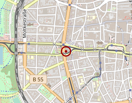 Karte: TZR GmbH & Co. KG Therapiezentrum Rudolfplatz