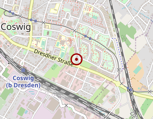 Karte: Diakonie-Sozialstation Coswig