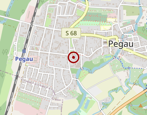 Karte: Volkssolidarität Kreisverband Borna e.V. Sozialstation Pegau