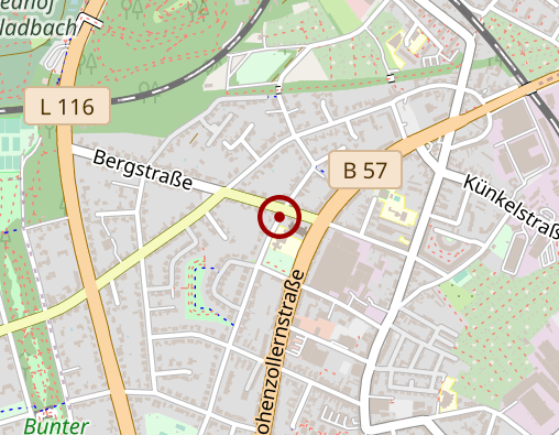 Karte: Psychosoziale Praxis am Bökelberg Gertrud Weber Psychotherapiepraxis