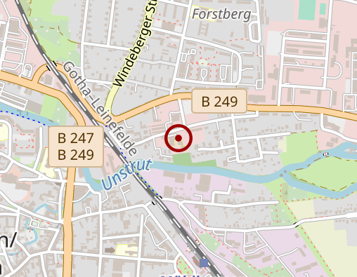 Karte: Altenpflegeheim An der Unstrut