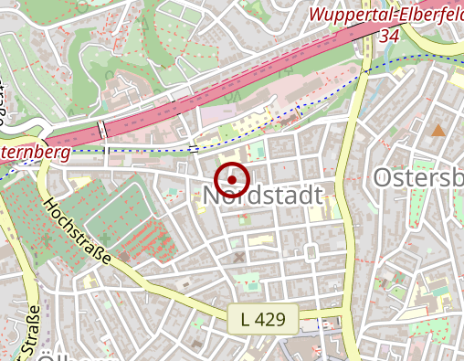 Karte: Podologische Praxis Barbara Kuznik in Wuppertal Elberfeld