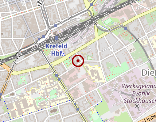 Karte: Interdisziplinäres Therapiezentrum Krefeld van Asperen