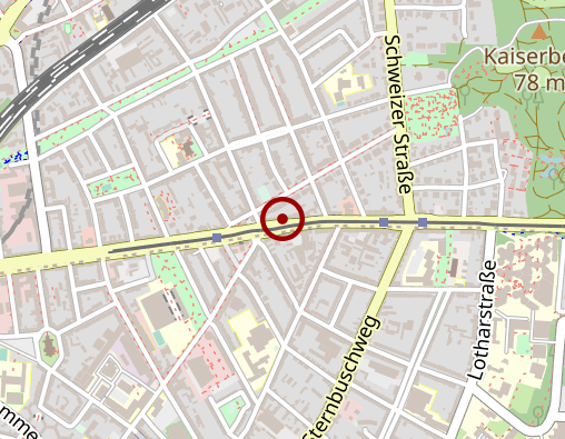 Karte: Praxis für Podologie am Lutherplatz Kosmetik u.med. Fußpflege