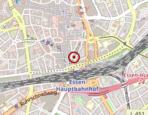 Karte: isb Ambulante Dienste gGmbH, Zweigstelle Essen