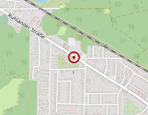 Karte: Sozialstation - Volkssolidarität Süd Brandenburg e. V.