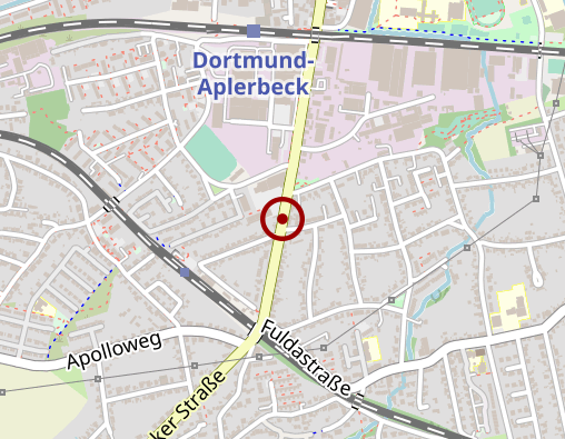 Karte: Pflegedienst Hemby - Dortmund Aplerbeck