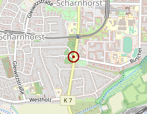 Karte: Pflegedienst Hemby - Dortmund Scharnhorst