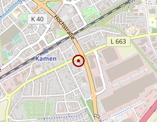 Karte: Pflegedienst der Arbeiterwohlfahrt im Kreis Unna