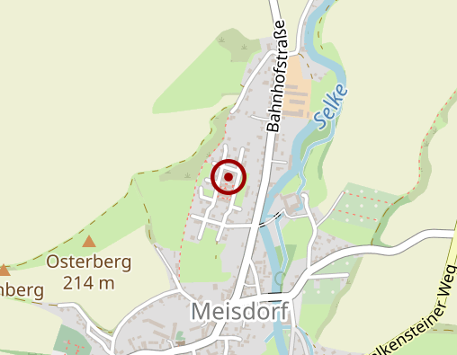 Karte: Humanas Pflege GmbH & Co. KG Wohnpark Meisdorf Ambulanter Dienst