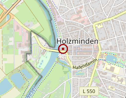 Karte: ascleonCare Holzminden GmbH & Co. KG "Residenz zur Weserbrücke" Stationäre Pflegeeinrichtung