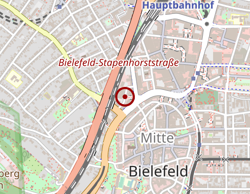 Karte: Gesellschaft für Sozialarbeit Bielefeld e.V.