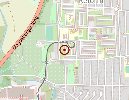 Karte: Wohnen und Pflegen Magdeburg gGmbH, Pflege- und Betreuungsdienst