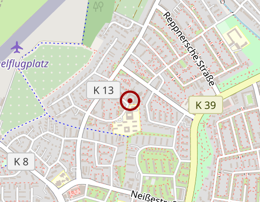 Karte: Johanniterhaus Johann Sebastian Bach