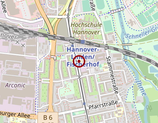 Karte: Bundesfachschule für Orthopädie-Schuhtechnik