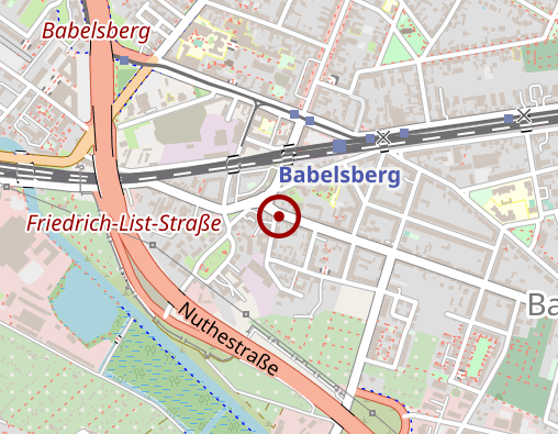 Karte: KMG ambulante Pflege Potsdam