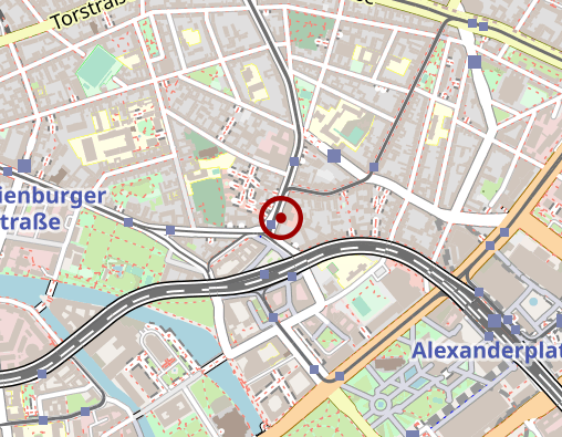 Karte: Pro Seniore Residenz Vis à vis der Hackeschen Höfe