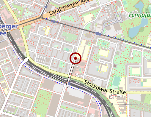 Karte: Zentrum für Beatmung und Intensivpflege im "Storkower Bogen" GmbH