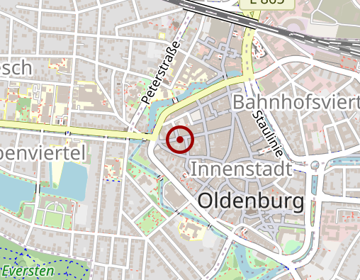 Karte: Berger Nicola Oldenburger Fachpraxis für logopädische Atem-, Stimm- und Sprachtherapie