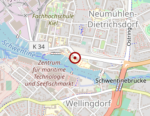 Karte: Kompass Klinik Kiel